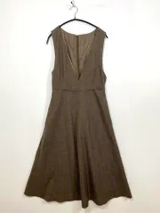 美品 Rope Picnic ロペピクニック チェック ジャンパー スカート size38/茶 ■■レディース