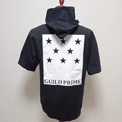 GUILD PRIME ギルドプライム　半袖パーカー　ブラック　サイズ3　バックプリントのサムネイル