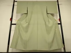 平和屋着物＊夏物　本加賀友禅作家　成竹登茂男　色無地　絽縮緬　榛色　正絹　逸品　AABC9884jd 平和屋着物○極上 本加賀友禅作家 成竹登茂男 振袖 友禅 花鳥文 暈し