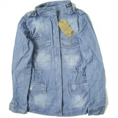 新品 no brand ノーブランド ダメージ加工 M-65デニムジャケット M Indigo Gジャン アウター h091