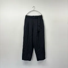 22aw 2022 stein シュタイン BELTED WIDE STRAIGHT TROUSERS ST.414-1 ベルテッド ワイド ストレート トラウザーズ パンツ S 803-0100のサムネイル