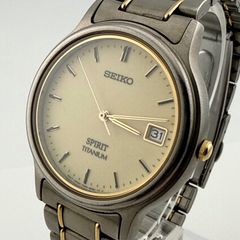 新品電池 セイコー 5E32-0020 スピリット チタン 90s ヴィンテージ 