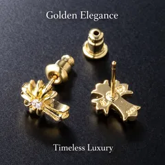 シルバー925 ゴールド クロスピアス ベビーファット ジルコニア 両耳用 メンズ レディース ユニセックス 人気 おしゃれ 高品質 ストリート系 ロック モード系 アクセサリー ギフト プレゼント 新品 即日発送 73