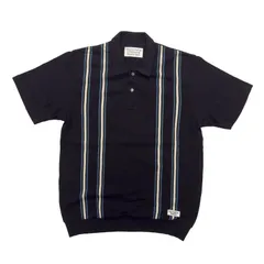 WACKO MARIA ワコマリア STRIPED KNIT POLO SHIRT ニット ポロシャツ サイズM