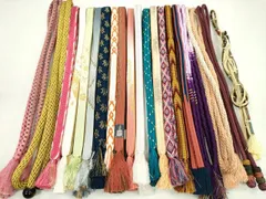 平和屋着物●和装小物　帯締め20本セット　高麗組　唐組　冠組　鴨川組　龍村柄　礼装用　金糸　未使用あり　逸品　CABD8690ju