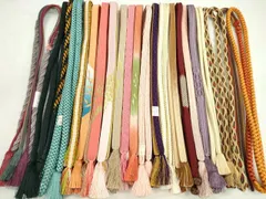 平和屋着物●和装小物　帯締め20本セット　高麗組　冠組　奈良組　礼装用　金糸　未使用あり　逸品　CABD8693ju