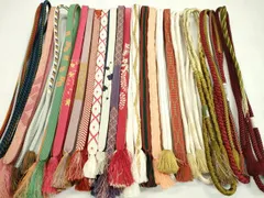 平和屋着物●和装小物　帯締め20本セット　高麗組　奈良組　鴨川組　礼装用　金糸　未使用あり　逸品　CABD8698ju