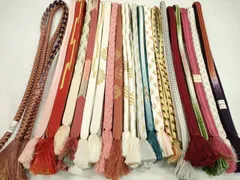 平和屋着物●和装小物　帯締め20本セット　高麗組　冠組　奈良組　礼装用　金糸　未使用あり　逸品　CABD8700ju