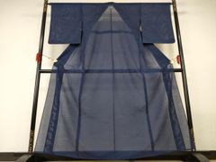 夏物 裄67.5cm 駒絽 無地 正絹 未使用 157cm～163cmMs148 - メルカリ