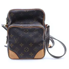 LOUIS VUITTON (ルイヴィトン) モノグラム アマゾン ショルダーバッグ ミニバッグ ブラウン レザー×PVC M45236 ゴールド金具