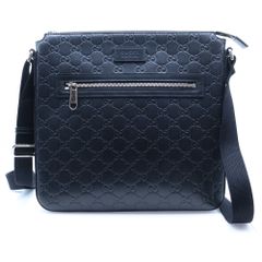 GUCCI グッチ レザー ショルダーバッグ 162915 ブラック - メルカリ