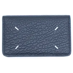 Maison Martin Margiela (メゾンマルタンマルジェラ) 4ステッチ 二つ折り レザー カードケース 名刺入れ ブラック SA3VX0008