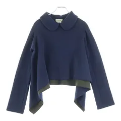 COMME des GARCONS (コムデギャルソン) 09AW プルオーバー スウェット ポンチョ 丸襟シャツ ネイビー