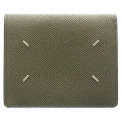 MM6 Maison Margiela (エムエムシックスメゾンマルジェラ) 4ステッチ スモールバイフォールドウォレット レザー二つ折り財布 グリーン SA3UI0007のサムネイル