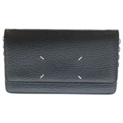 Maison Margiela (メゾンマルジェラ) 4ステッチ チェーン ショルダー レザーウォレット ポーチ ブラック S56UI0147のサムネイル