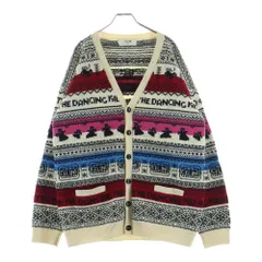 CELINE (セリーヌ) 21SS THE DANCING KID WOOL JACQUARD DOLLS KNIT CARDIGAN ダンシングキッド ウールジャカードドールズニットカーディガン マルチカラー 2A08L715Mのサムネイル