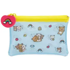 【新品】バッグ 集合 ゆるゆるぽかぽかシリーズ ミニポーチ ブルー 「リラックマ」