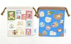 【中古】バッグ ダッフィー きんちゃくセット(2枚セット) 「Duffy and Friends-ダッフィー＆フレンズ- ダッフィー＆フレンズ20周年 過去アートグッズ」 東京ディズニーシー限定