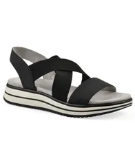 クリフバイホワイトマウンテン レディース シューズ サンダル Cliffs by White Mountain Womens Hapley Athleisure SlipOn Sandals Black Nubuck ブラック