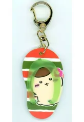 【中古】キーホルダー くりまんじゅう 「ちいかわ なんか小さくてかわいいやつ シーサーのおみやげやさん トレーディングビーチサンダルキーホルダー」