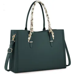 [IGOLUMON] トートバッグ レディース ビジネスバッグ 大容量 A4対応 15.6インチ ハンドバッグ 撥水加工 自立機能 就活 通勤 就職 ブラック グリーン ブラウン カーキ