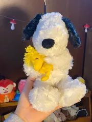 ヴィンテージ SNOOPY ぬいぐるみ + ウッドストック ぬいぐるみ セット