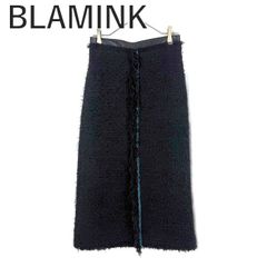 BLAMINK ブラミンク ウールトラウザーパンツ ブラック 日本製 スカパン