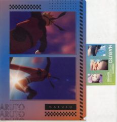 [중고] 상품 세트 나루토 & 사스케 & 사쿠라 클리어 파일 & 스티커 [이치 반 쿠지 NARUTO-나루토- 질풍전 윤회의 한탄과 평화의 서두] J상