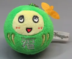 【中古】ぬいぐるみマスコット・ぬいぐるみバッジ ふなっしー(グリーン) だるまぬいぐるみマスコット 「ふなっしー」 ふなっしーLAND限定