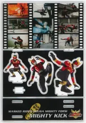 【中古】アクリルスタンド・アクリルパネル 仮面ライダークウガ マイティキックジオラマアクリルスタンド 「仮面ライダークウガ25周年記念 超クウガ展」