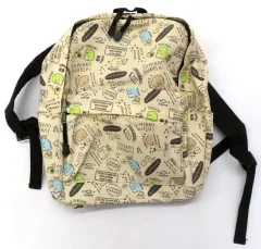 【中古】バッグ 集合(ブラウン) ミニポケットリュック 背面ポケットつき 「すみっコぐらし」
