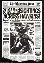 [중고] 포스터 A3 포스터 컬렉션 STRANGER THINGS ACROSS HAWKINS!