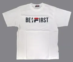 【中古】Tシャツ BE：FIRST コラボロゴ(BF)プリントTシャツ ホワイト Mサイズ 「FILA×BE：FIRST」