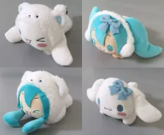 【中古】ぬいぐるみ 全4種セット 寝そべりぬいぐるみ WINTER Ver.(EX) 「初音ミク×シナモロール」