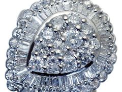 K18YG ダイヤ2.50ct バレリーナリング - メルカリ