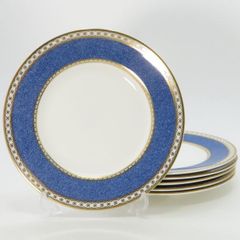 ♪美品♪レイノー リモージュ 金彩 コバルトブルー ディナープレート 6
