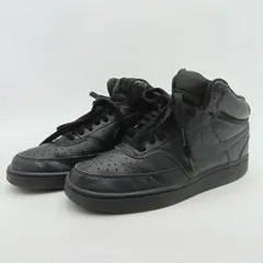 NIKE ナイキ COURT VISION MID コートビジョン メンズ スニーカー 25.5cm CD5467-002 黒 ブラック B-14-1