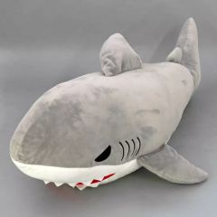 【中古】ぬいぐるみ ホオジロザメ(いかりグレー) でかBIGぬいぐるみ2