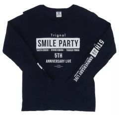 [중고] T셔츠(남성 아이돌) Trignal 롱 T셔츠 네이비 S사이즈 [Kiramune Presents Trignal 5th Anniversary Live “SMILE PARTY”]