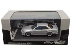 【中古】ミニカー 1/64 NISSAN ER34 Skyline 25GT-t(シルバー)