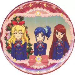 【中古】食玩 雑貨 星宮いちご＆霧矢あおい＆紫吹蘭 「アイカツ! チェスクッキー 缶バッジ」 イオン限定