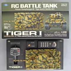 動作確認済】東京マルイ 1/24 RCバトルタンク タイガーI 初期型 迷彩