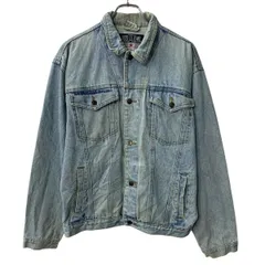 USED CO. JEANS デニムジャケット L ライトブルー ボタン 胸ポケット コットン アメカジ アウター 春物 a803-6714
