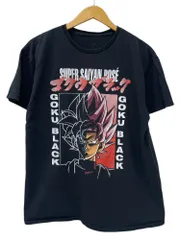 古着 ドラゴンボールZ DRAGON BALL アニメTシャツ プリント 海外オフィシャル GOKU BLACK 悟空ブラック L ブラック メンズ/028