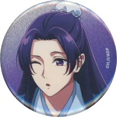 【中古】バッジ・ピンズ 壬氏(A/背景紫) 「薬屋のひとりごと 描き下ろし 水遊びver. トレーディンググリッター缶バッジ」