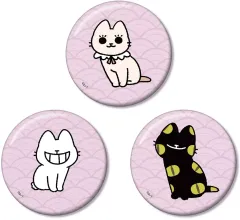 【中古】バッジ・ビンズ うわん＆のっぺらぼう＆ひゃくめ 缶バッジ3個セット ver.C 「ねこようかい」