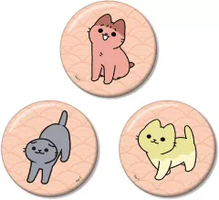 【中古】バッジ・ビンズ おばりよん＆さとり＆べとべとさん 缶バッジ3個セット ver.B 「ねこようかい」