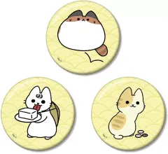 【中古】バッジ・ビンズ つるべおとし＆とうふこぞう＆かなだま 缶バッジ3個セット ver.D 「ねこようかい」
