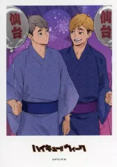【中古】キャラカード 宮治＆宮侑 「ハイキュー!!ウィーク 2021 in 仙台フォーラス トレーディングボラロイド風ブロマイド」
