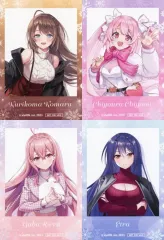 【中古】キャラカード 全4種セット フォト風カード 「バーチャルYouTuber あおぎり高校×コトブキヤ Winter Date Style」 グッズ購入特典のサムネイル